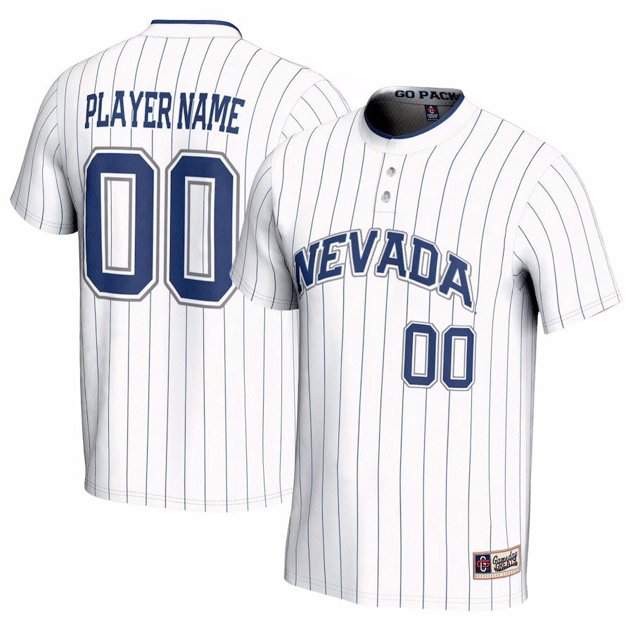 Nevada Wolf Pack GameDay Greats Youth NIL Pick-A-Player Lightweight Softball Jersey - White - Jersey