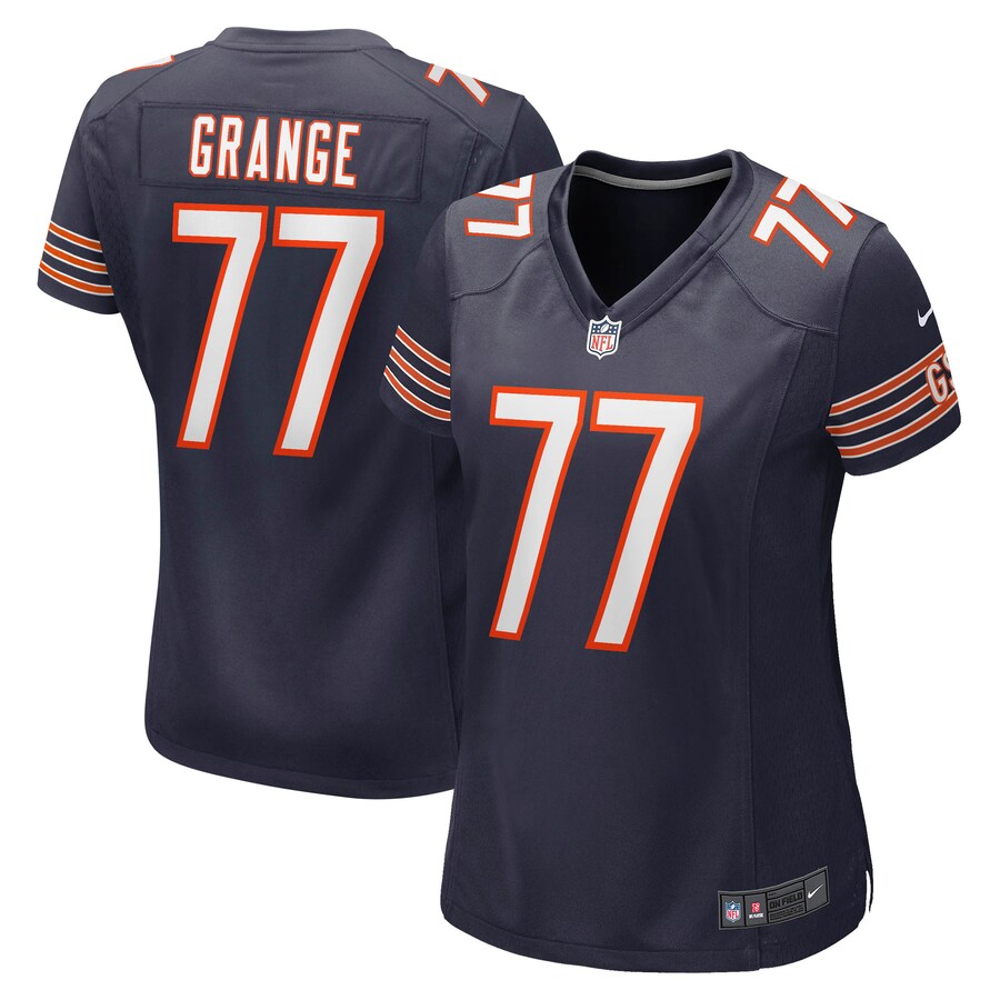 Women's Chicago Bears Red Grange Nike Navy Retired Player Jersey - Jersey