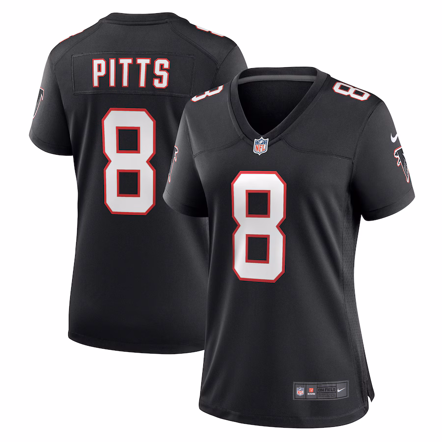 Women's Atlanta Falcons Kyle Pitts Nike Black Game Jersey - Jersey