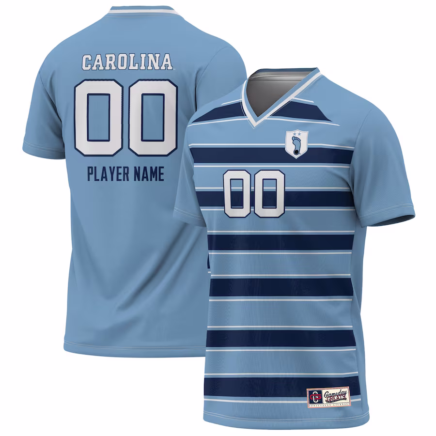 North Carolina Tar Heels GameDay Greats Youth NIL Pick-A-Player Lightweight Men's Soccer Jersey - Navy - Jersey
