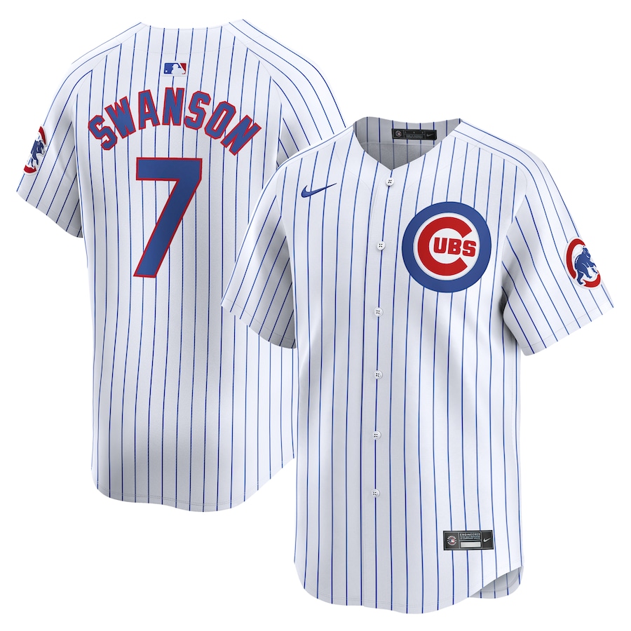 Youth Chicago Cubs Dansby Swanson Nike White Home Limited Player Jersey - Jersey