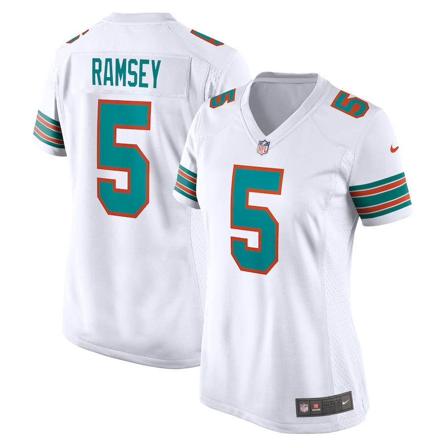 Women's Miami Dolphins Jalen Ramsey Nike White Alternate Game Jersey - Jersey
