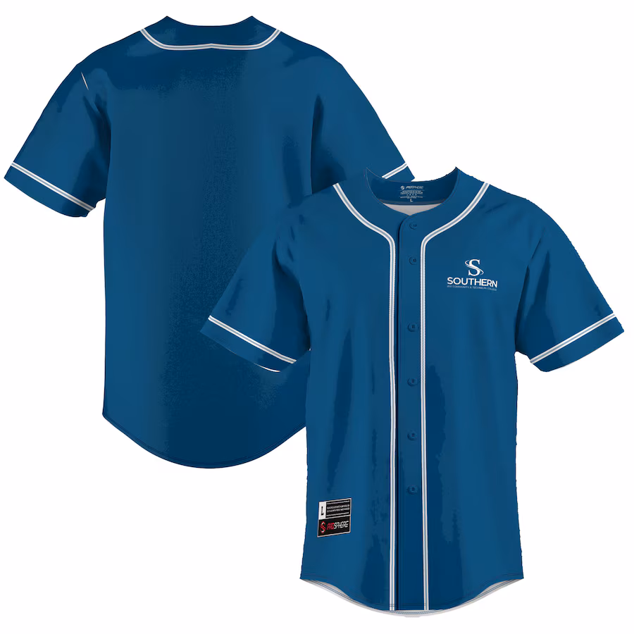 Southern West Virginia Community and Technical College GameDay Greats Lightweight Baseball Jersey - Blue - Jersey