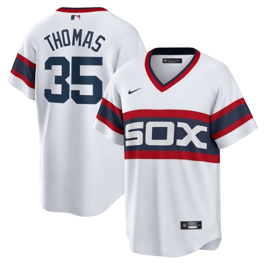 Men's Chicago White Sox Frank Thomas Nike White Home Cooperstown Collection Player Jersey - Jersey