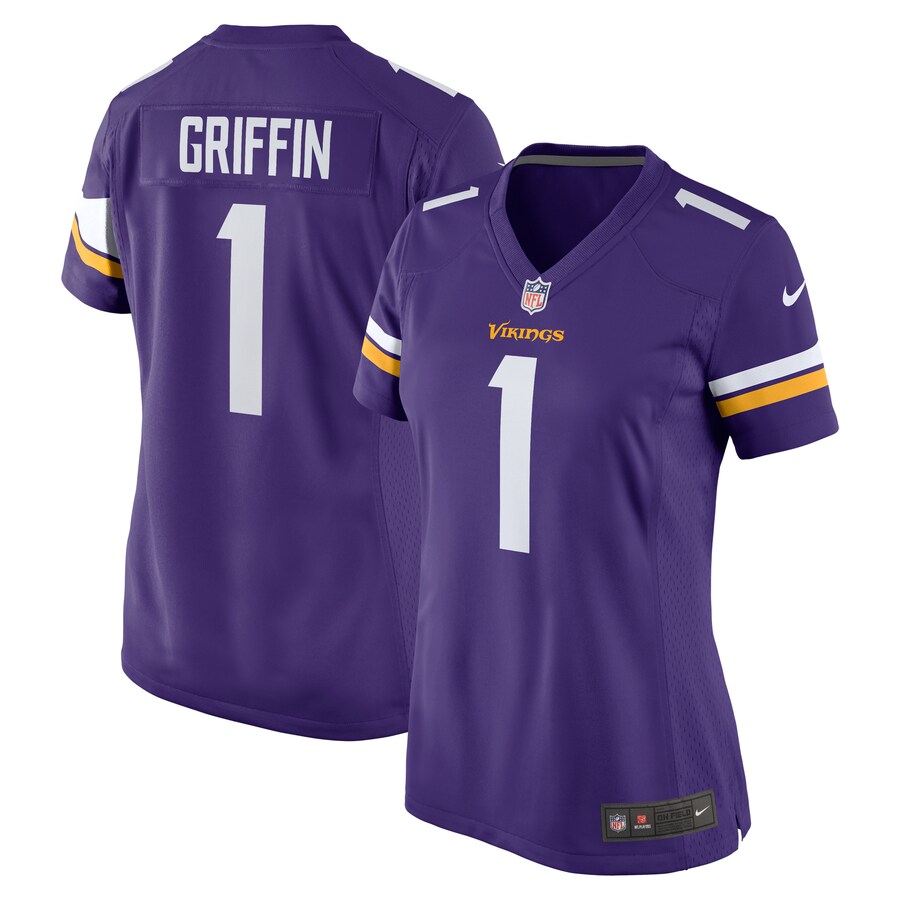 Women's Minnesota Vikings Shaquill Griffin Nike  Purple Team Game Jersey - Jersey