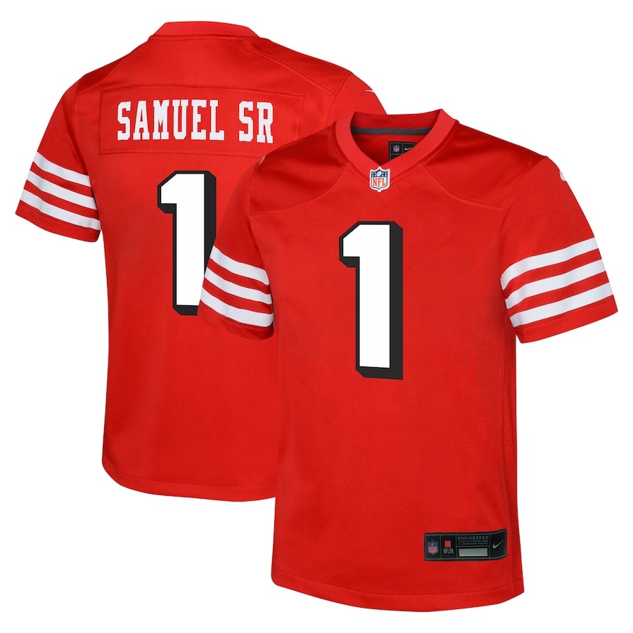 Youth San Francisco 49ers Deebo Samuel Sr Nike Scarlet Alternate Player Game Jersey - Jersey