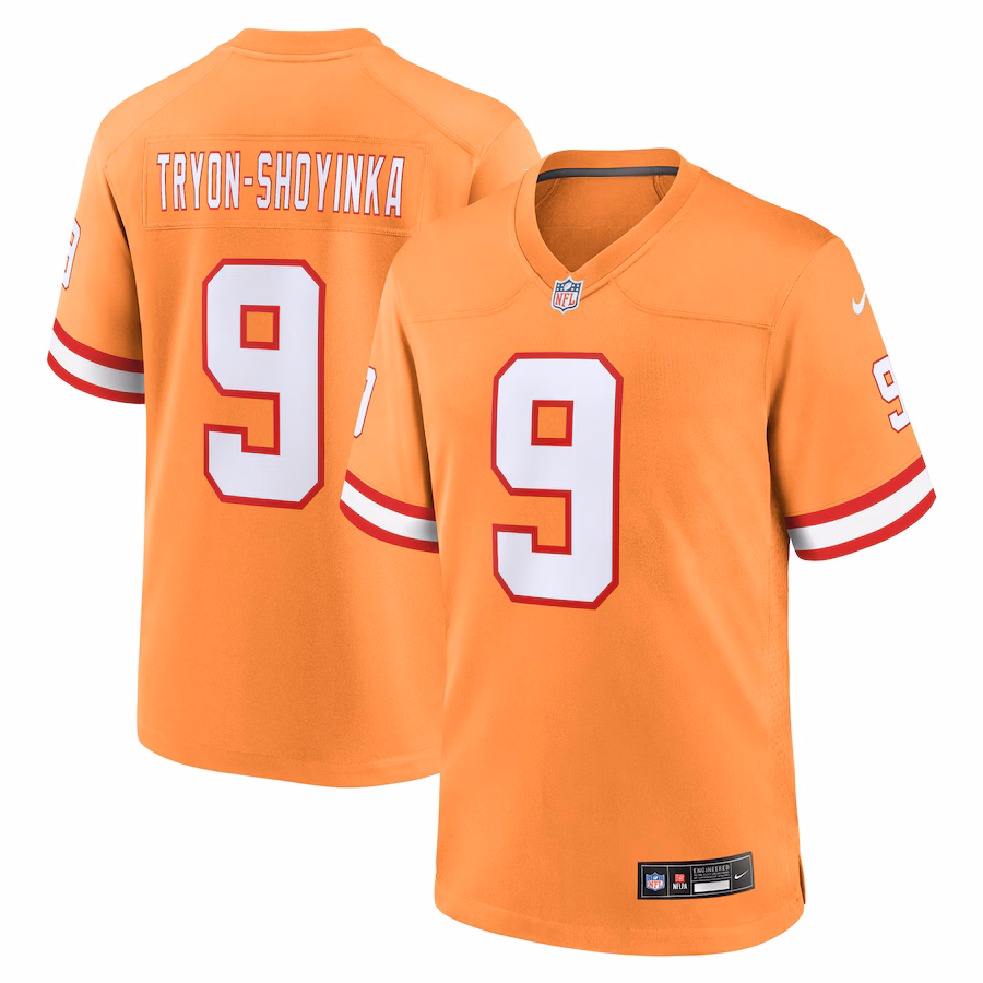 Men's Tampa Bay Buccaneers Joe Tryon-Shoyinka Nike Orange Throwback Game Jersey - Jersey