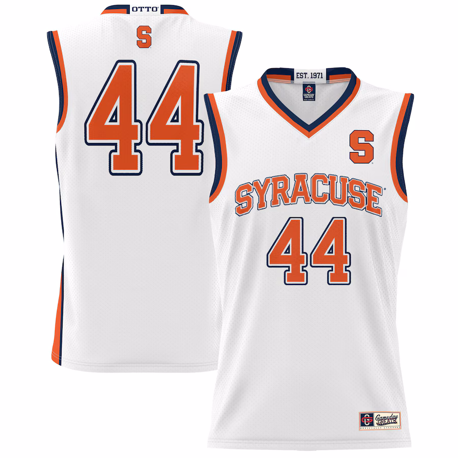 Youth GameDay Greats #44 White Syracuse Orange Lightweight Basketball Jersey - Jersey