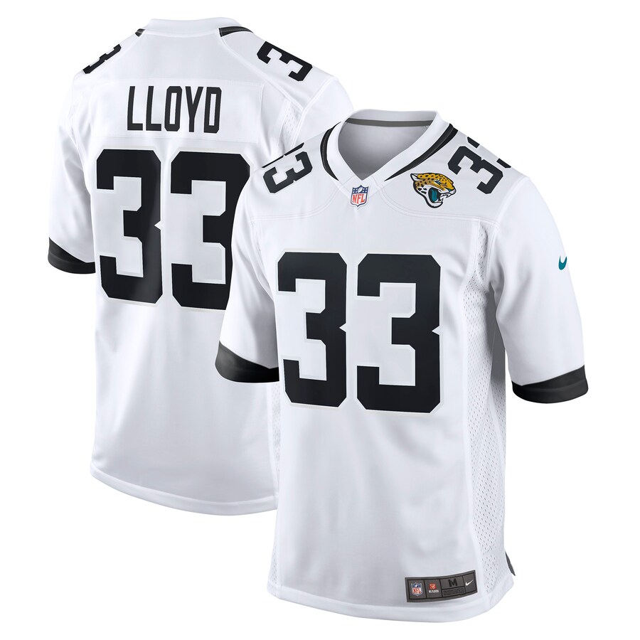 Men's Jacksonville Jaguars Devin Lloyd Nike White Away Game Player Jersey - Jersey