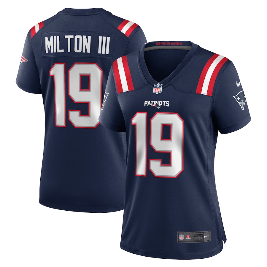 Women's New England Patriots Joe Milton III Nike Navy Game Jersey - Jersey
