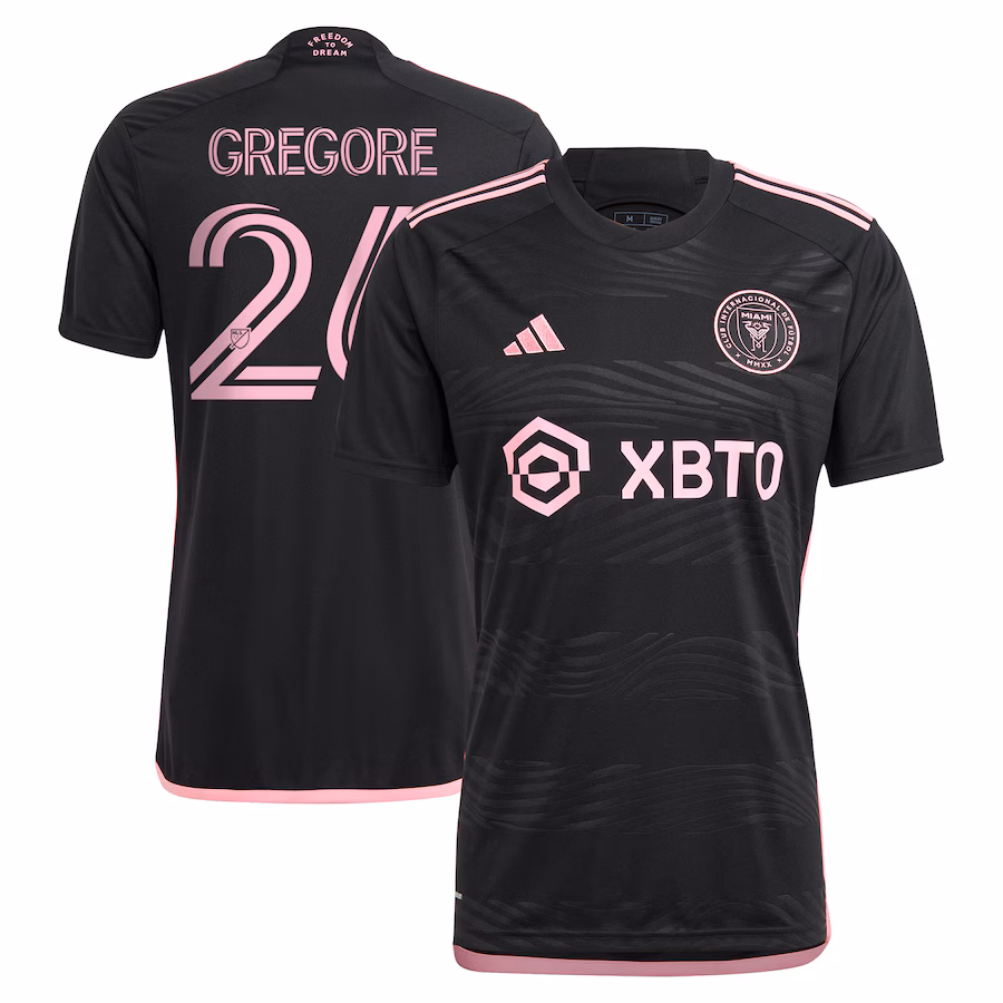 Women's Inter Miami CF Gregore adidas Black 2023 La Noche Replica Player Jersey - Jersey