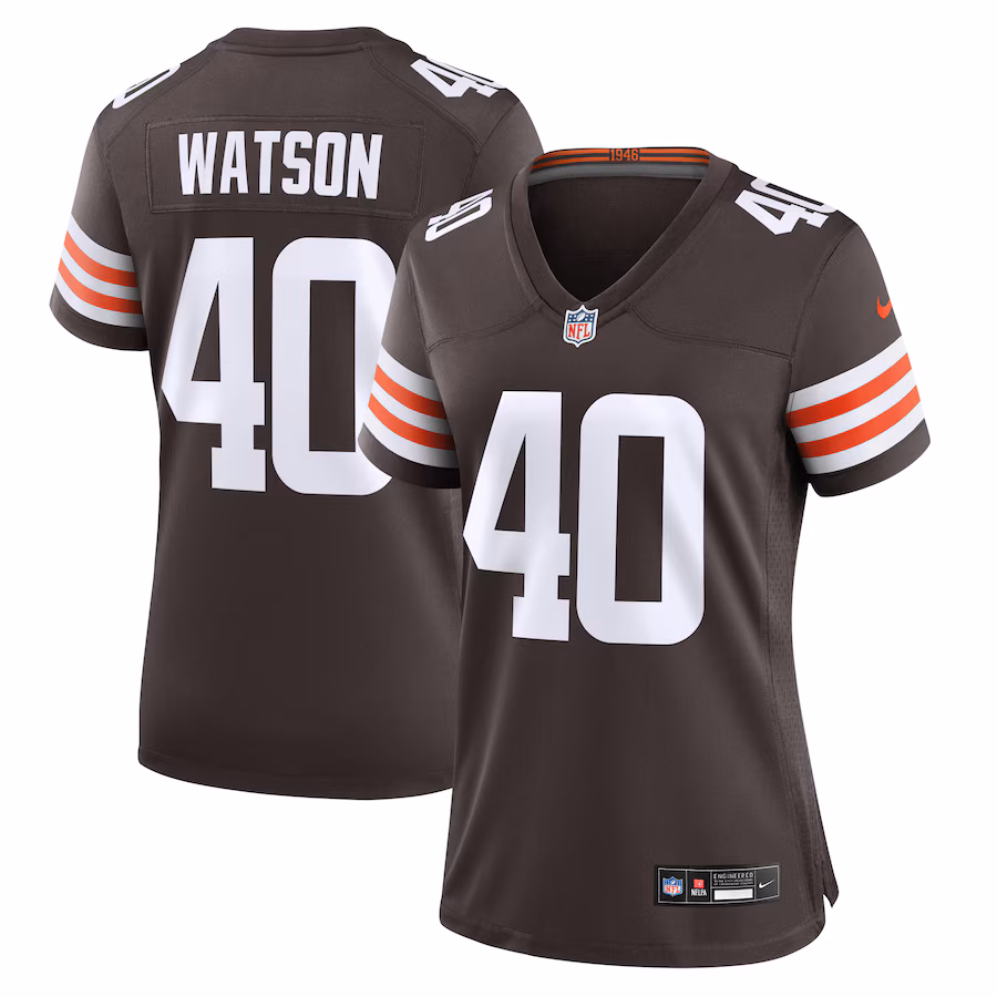 Women's Cleveland Browns Nathaniel Watson Nike Brown Game Jersey - Jersey