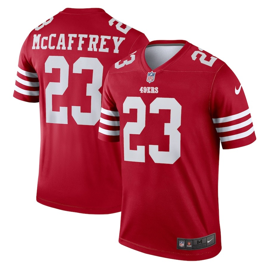 Men's San Francisco 49ers Christian McCaffrey Nike Scarlet Legend Jersey - Jersey