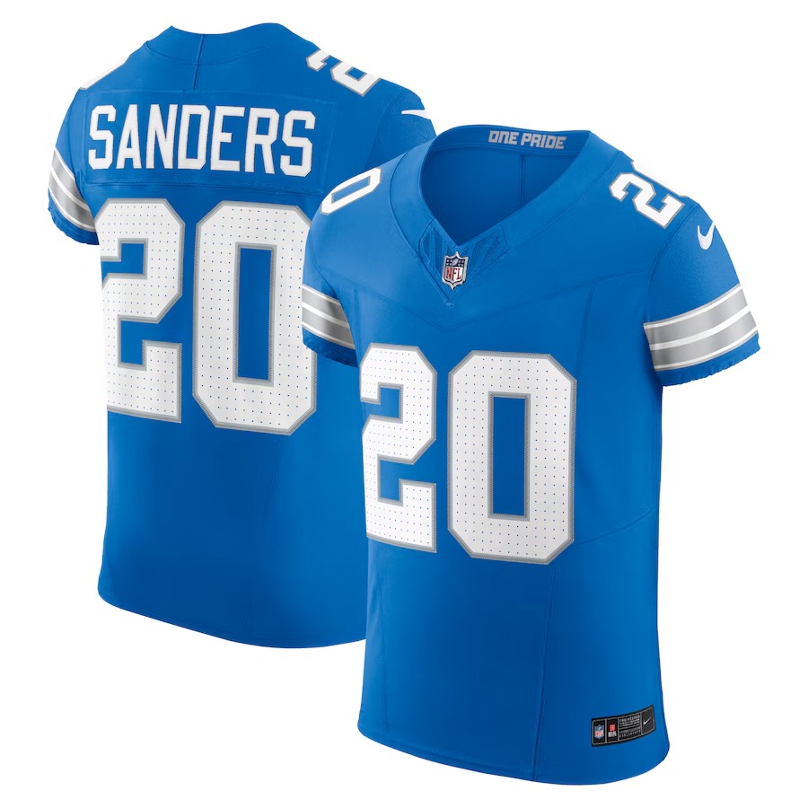 Men's Detroit Lions Barry Sanders Nike Blue Vapor F.U.S.E. Elite Jersey - Jersey
