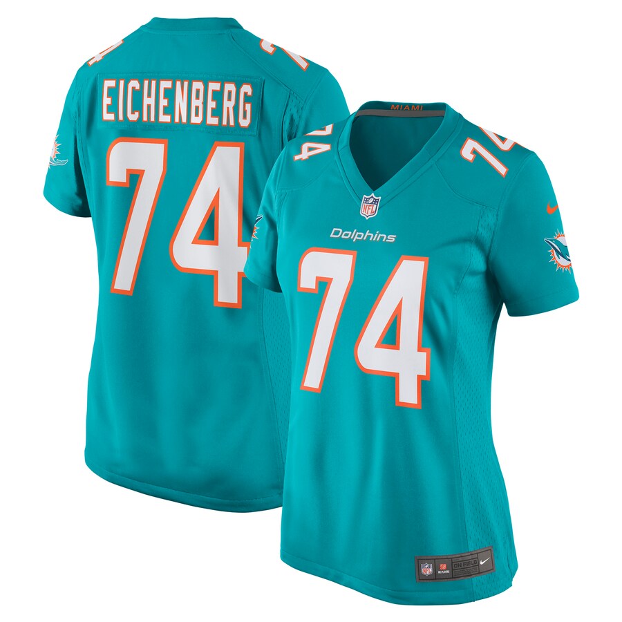 Women's Miami Dolphins Liam Eichenberg Nike Aqua Game Jersey - Jersey