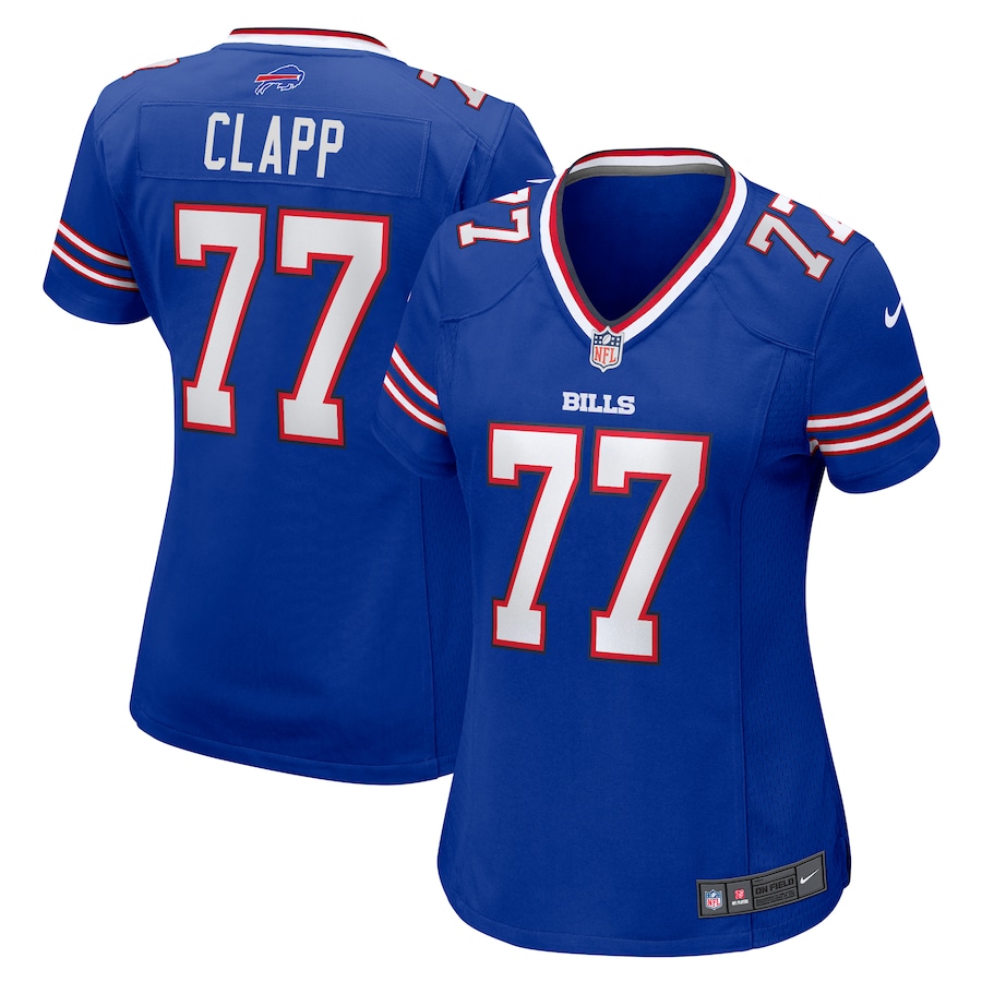Women's Buffalo Bills Will Clapp Nike  Royal Team Game Jersey - Jersey