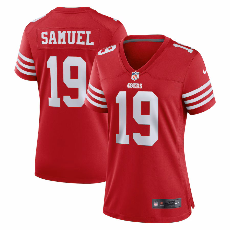 Women's San Francisco 49ers Deebo Samuel Nike Scarlet Team Game Player Jersey - Jersey