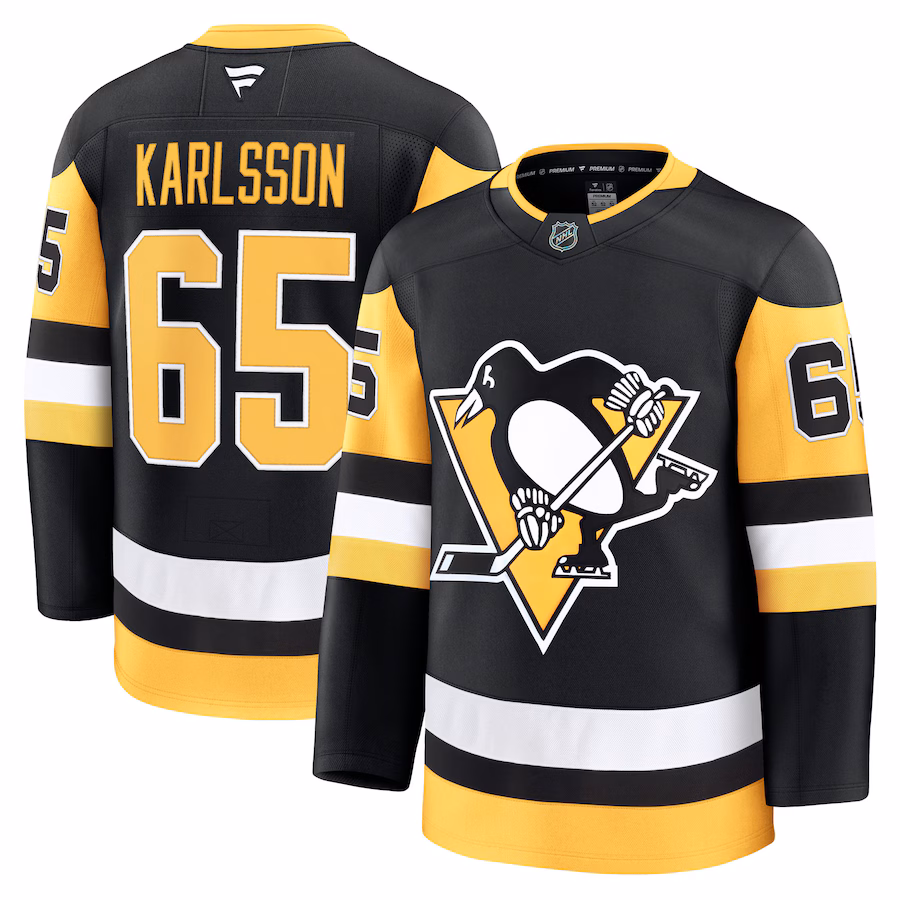 Men's Pittsburgh Penguins Erik Karlsson Fanatics Black Home Premium Jersey - Jersey