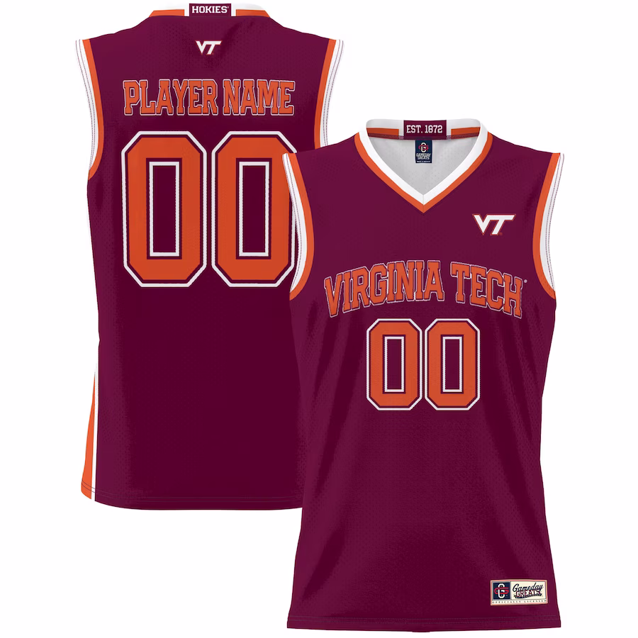 Virginia Tech Hokies GameDay Greats Youth NIL Pick-A-Player Lightweight Basketball Jersey - Maroon - Jersey