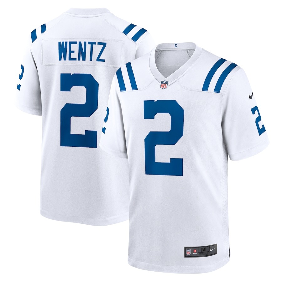 Men's Indianapolis Colts Carson Wentz Nike White Game Jersey - Jersey
