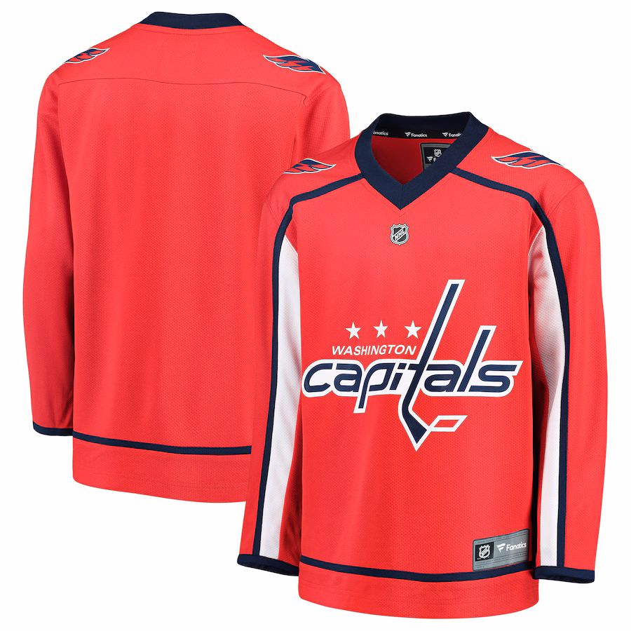 Youth Washington Capitals Fanatics Red Home Replica Blank Jersey - Jersey