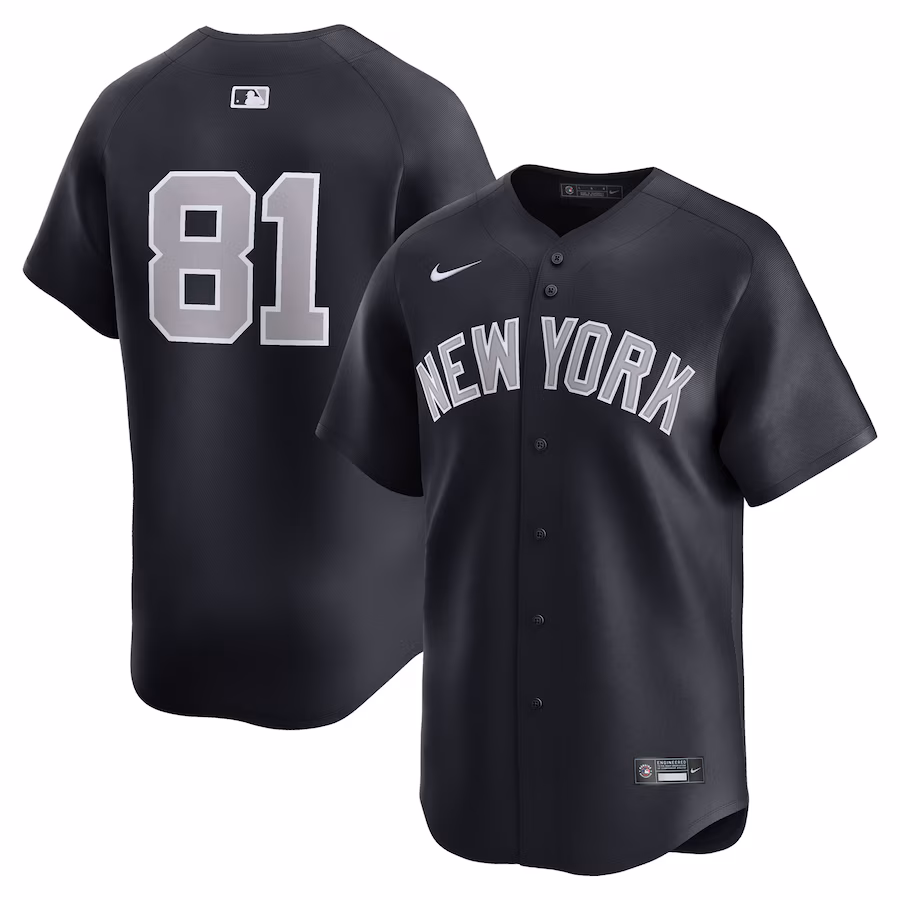 Men's New York Yankees Luis Gil Nike Navy Alternate Limited Player Jersey - Jersey