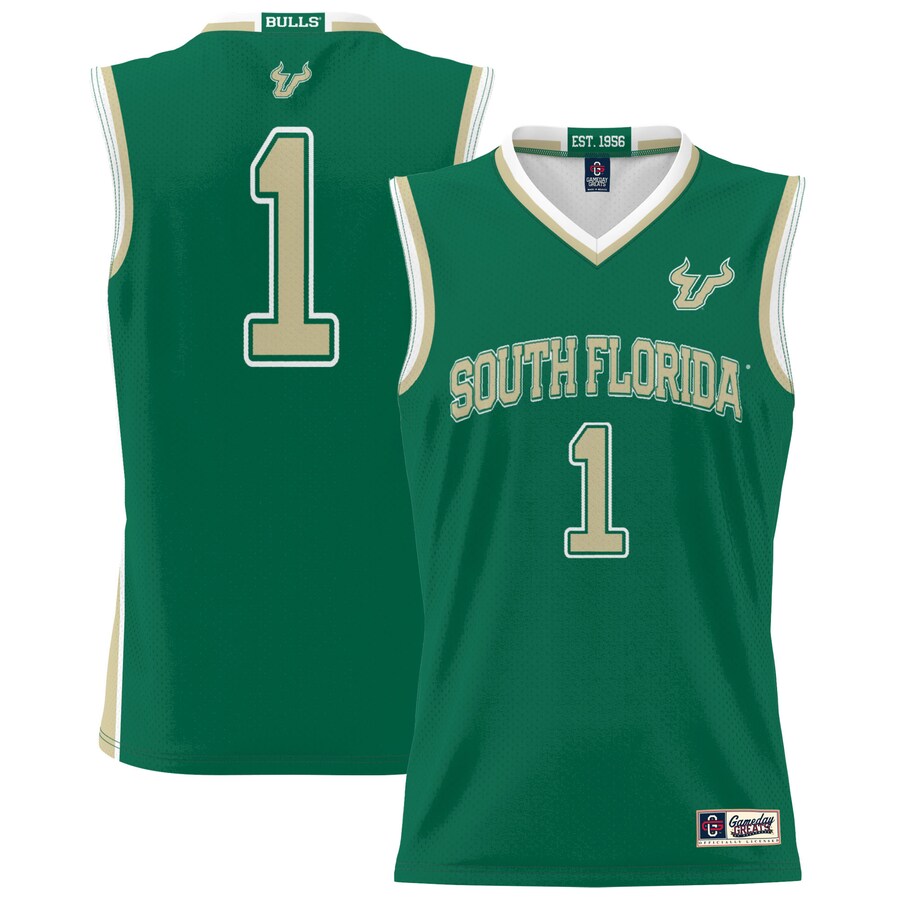 Unisex GameDay Greats #1 Green South Florida Bulls Lightweight Basketball Jersey - Jersey