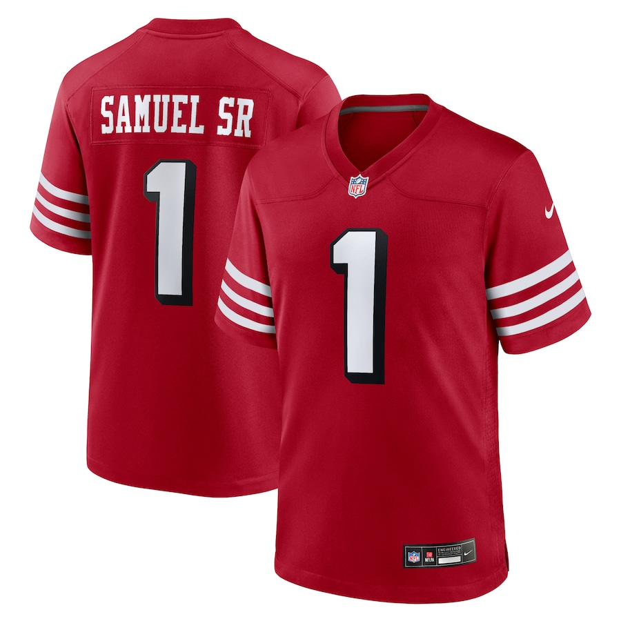 Men's San Francisco 49ers Deebo Samuel Sr Nike Scarlet Alternate Game Jersey - Jersey