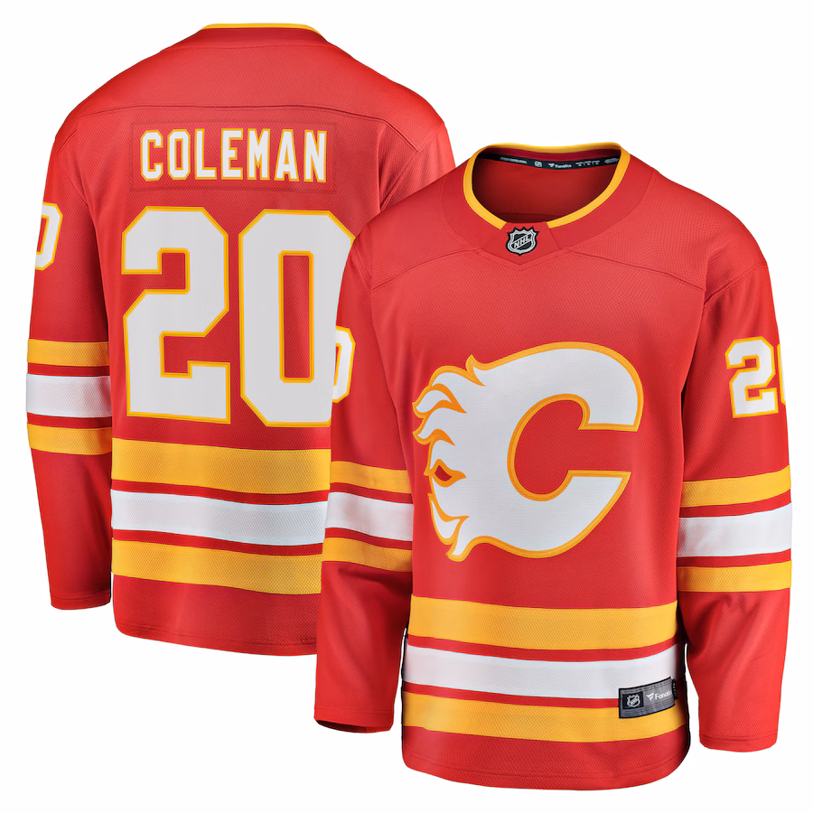 Men's Calgary Flames Blake Coleman Fanatics Red Home Breakaway Player Jersey - Jersey