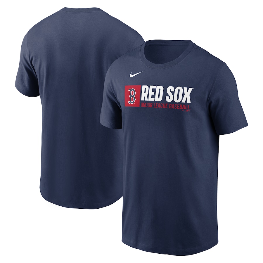 Men's Boston Red Sox Nike Navy Team Block T-Shirt - Jersey