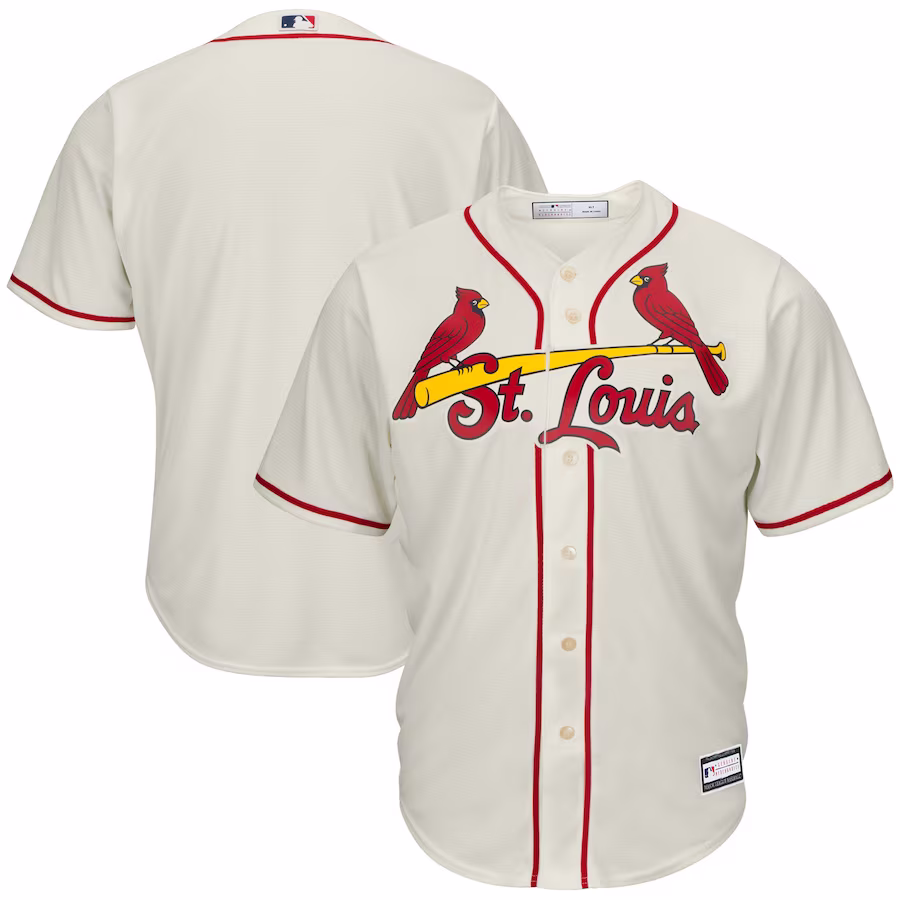 Men's St. Louis Cardinals Cream Big & Tall Replica Team Jersey - Jersey