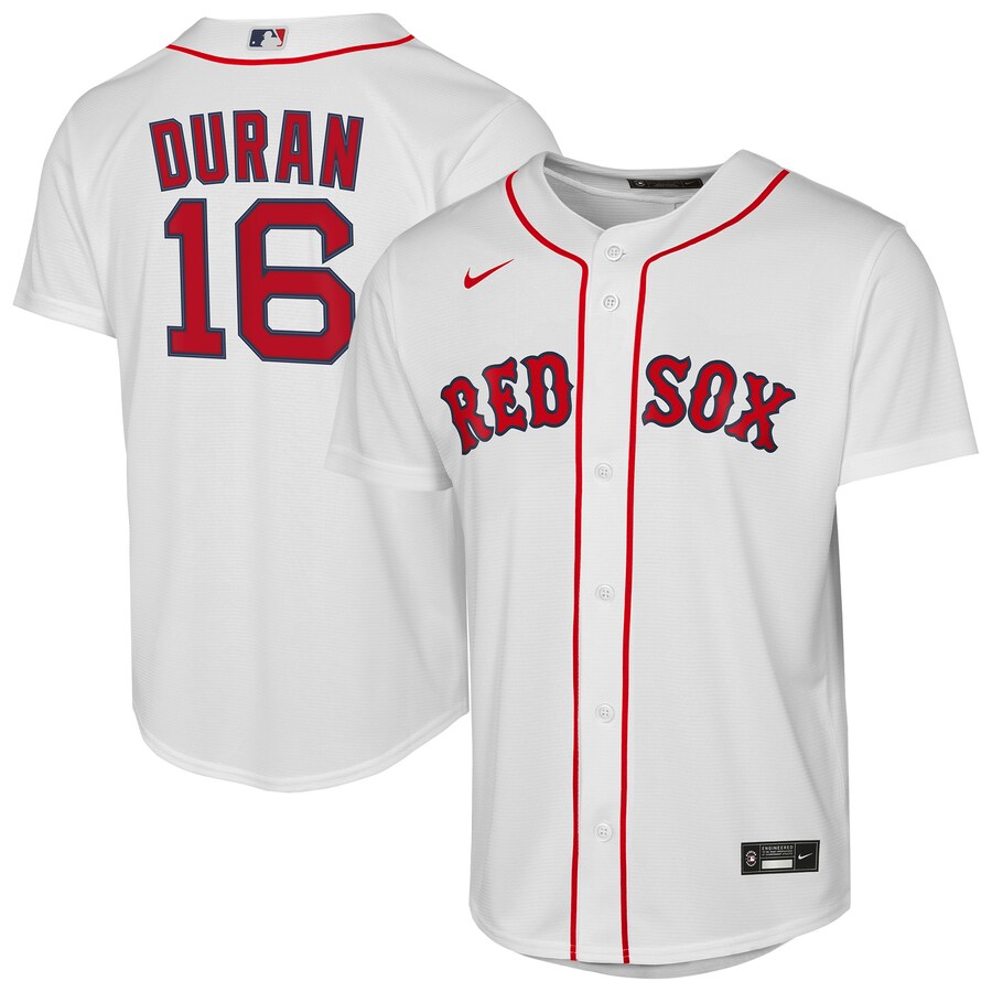 Youth Boston Red Sox Jarren Duran Nike White Home Replica Jersey - Jersey