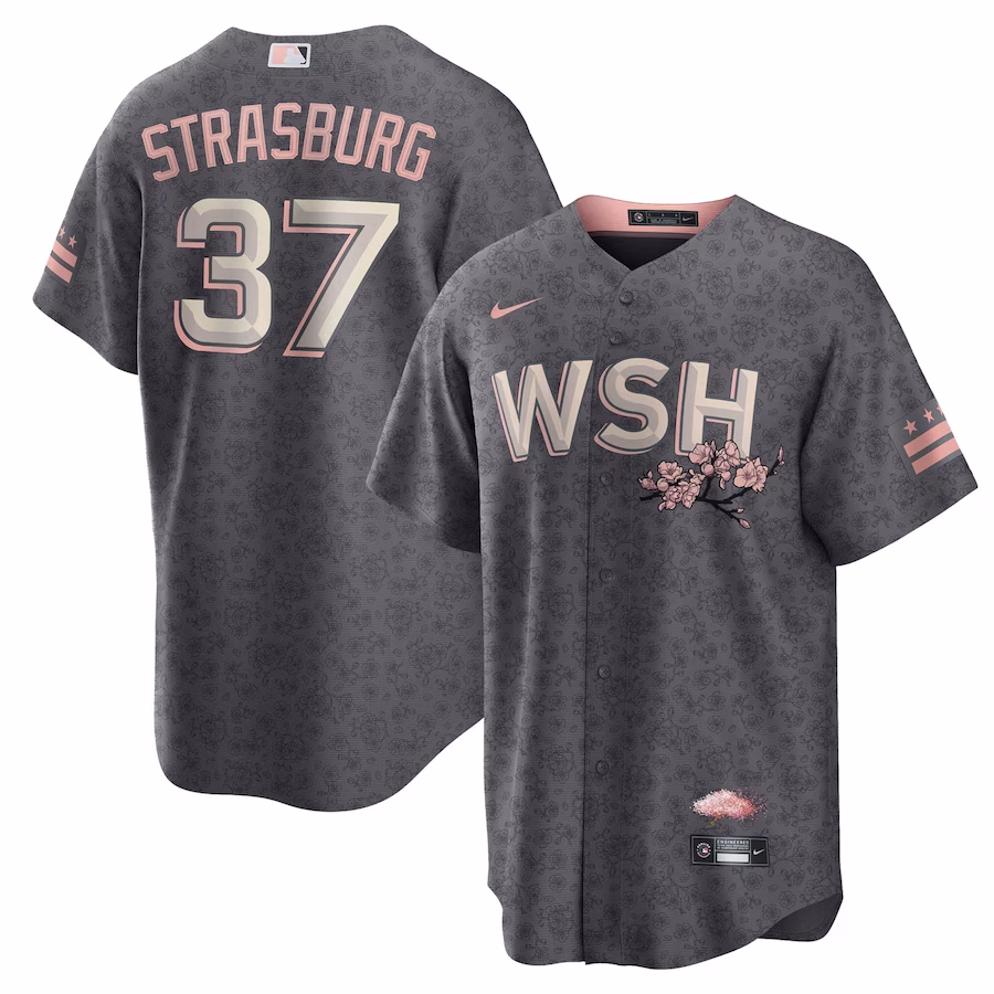 Men's Washington Nationals Stephen Strasburg Nike Gray City Connect Replica Player Jersey - Jersey