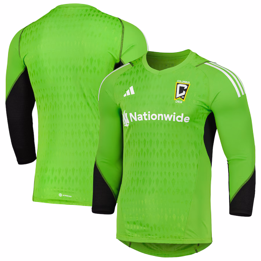 Men's Columbus Crew adidas Green 2023 Goalkeeper Long Sleeve Replica Jersey - Jersey