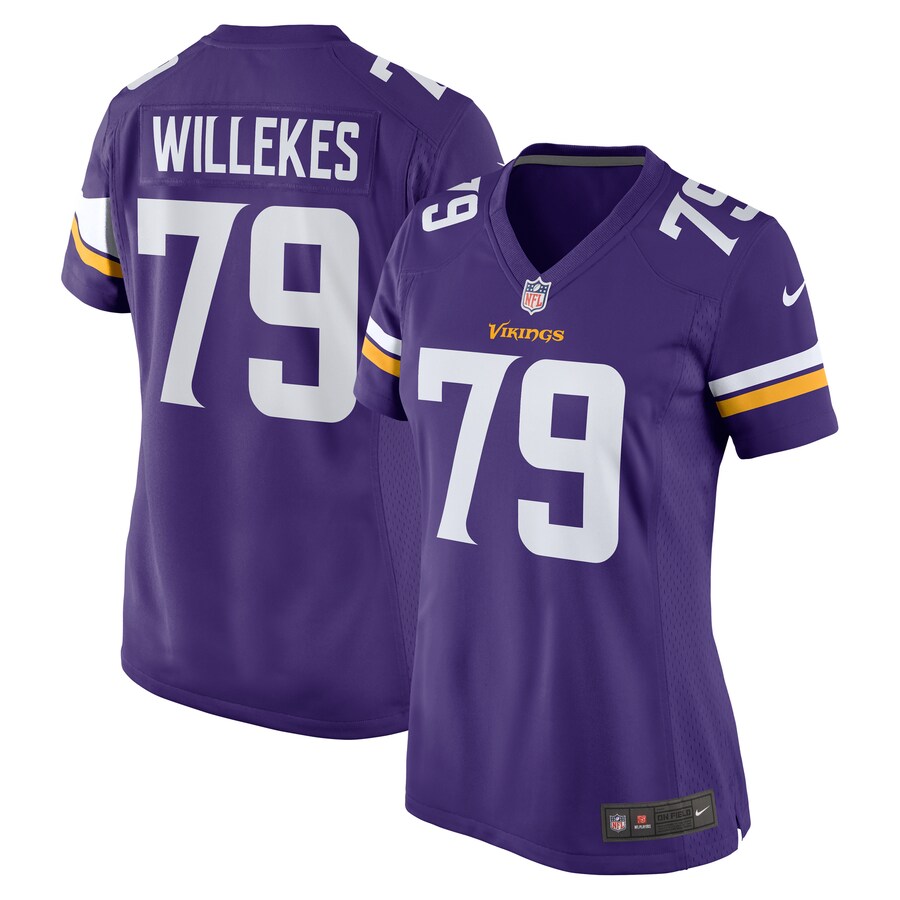 Women's Minnesota Vikings Kenny Willekes Nike Purple Game Jersey - Jersey