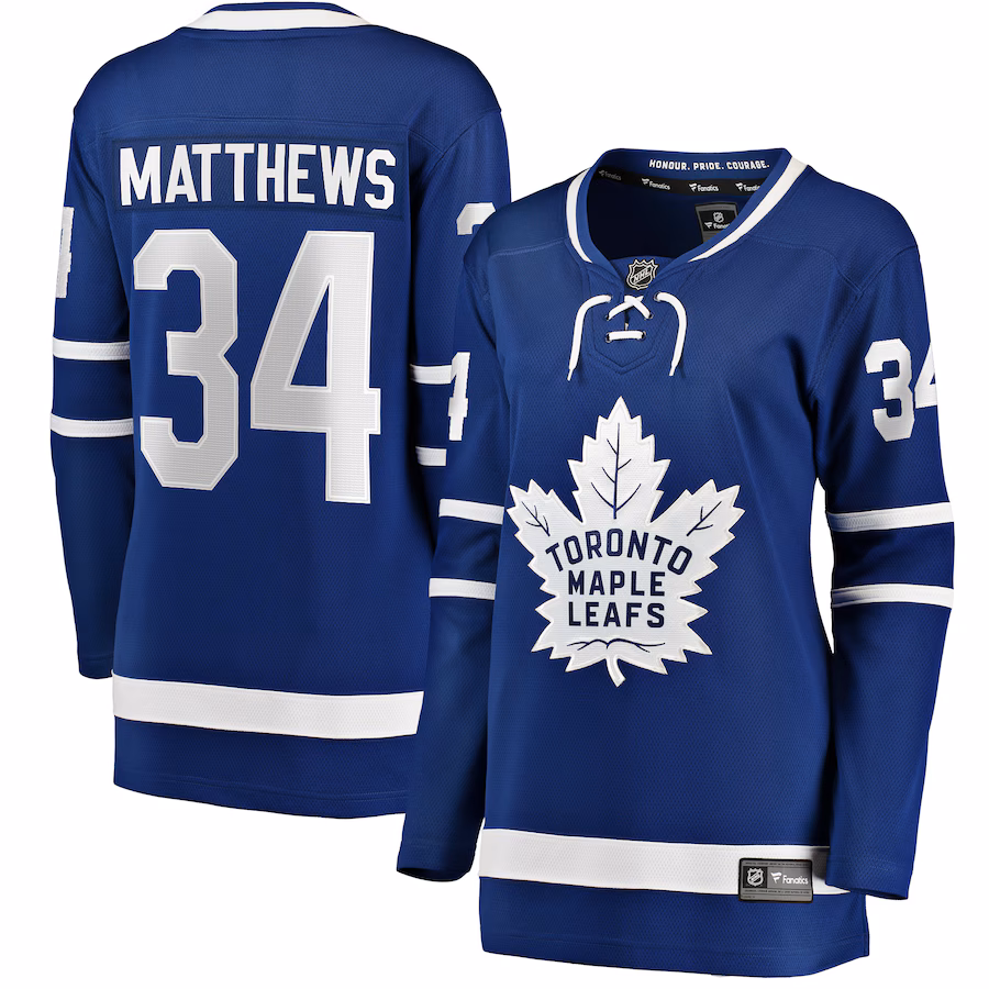 Women's Toronto Maple Leafs Auston Matthews Fanatics Blue Home Breakaway Jersey - Jersey