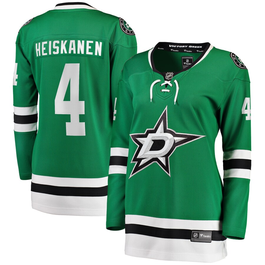 Women's Dallas Stars Miro Heiskanen Fanatics Branded Kelly Green Home Breakaway Player Jersey - Jersey