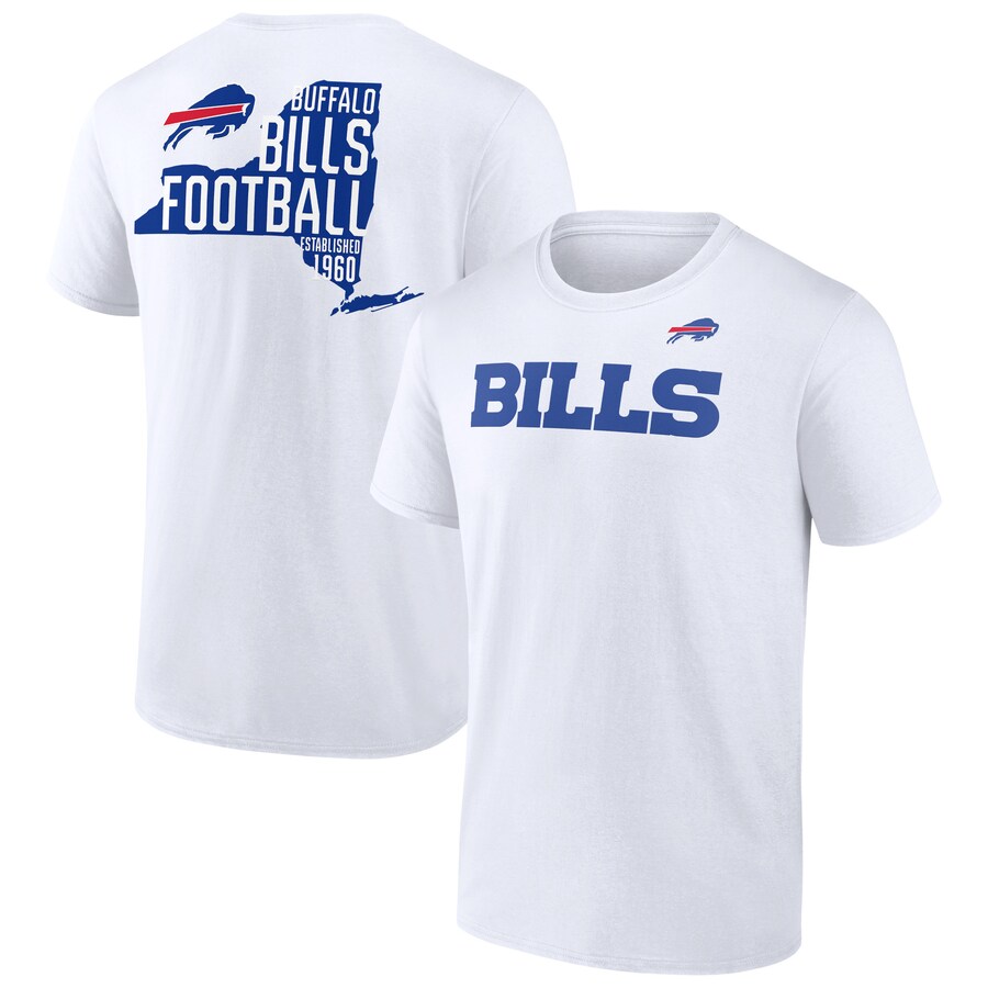 Men's Buffalo Bills  White Hot Shot T-Shirt - Jersey