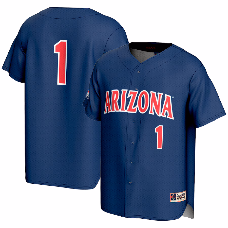 Youth GameDay Greats #1 Navy Arizona Wildcats Lightweight Baseball Fashion Jersey - Jersey