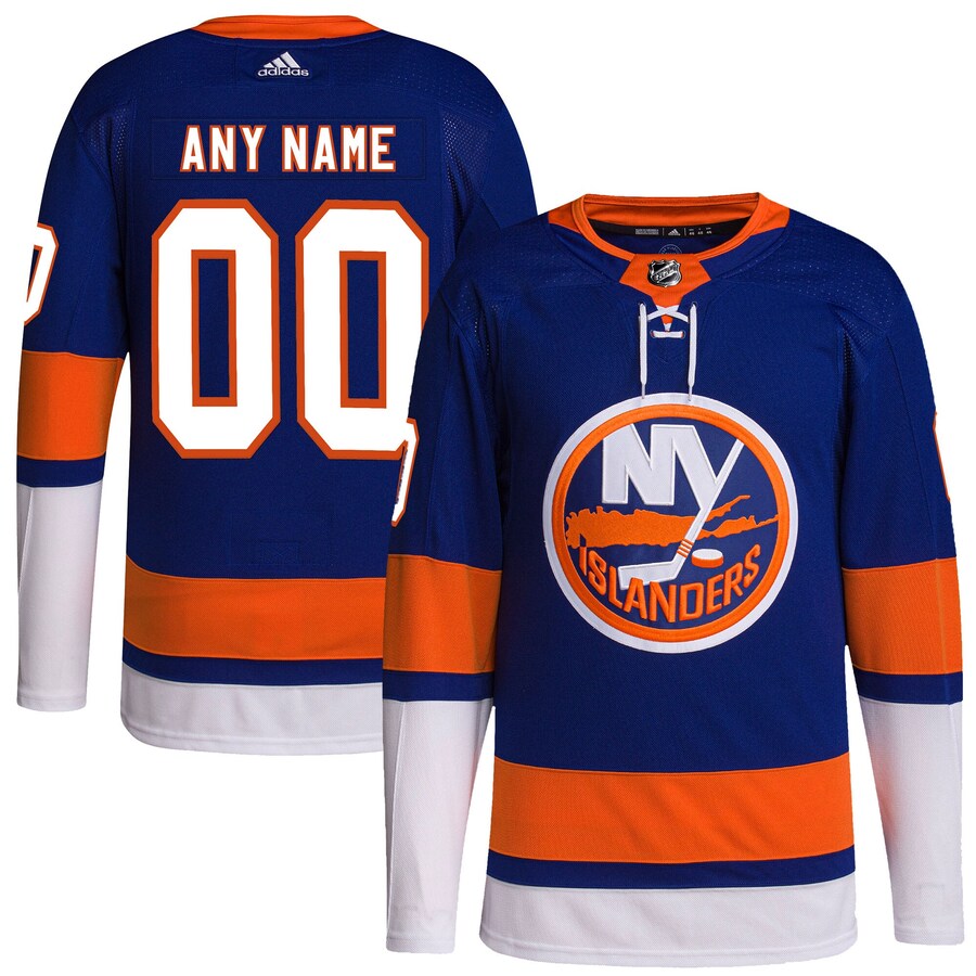 Men's New York Islanders adidas Royal Home Primegreen Authentic Pro Custom Jersey - Jersey