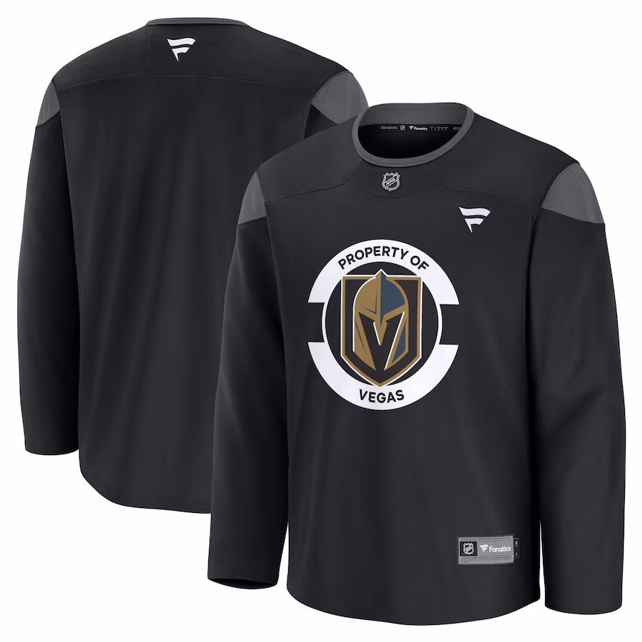 Men's Vegas Golden Knights Fanatics Black Team Practice Jersey - Jersey