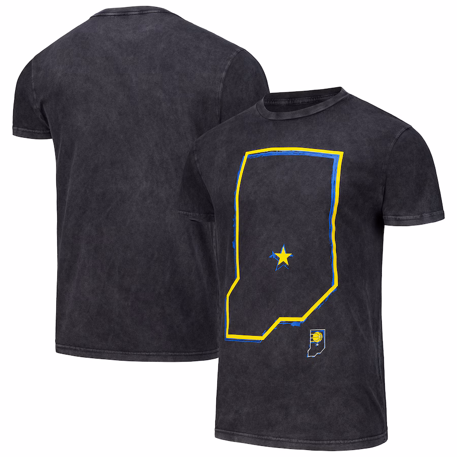 Unisex Indiana Pacers Stadium Essentials Black Vintage T-Shirt - Jersey