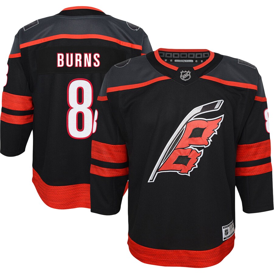 Youth Carolina Hurricanes Brent Burns Black 2022/23 Home Premier Player Jersey - Jersey