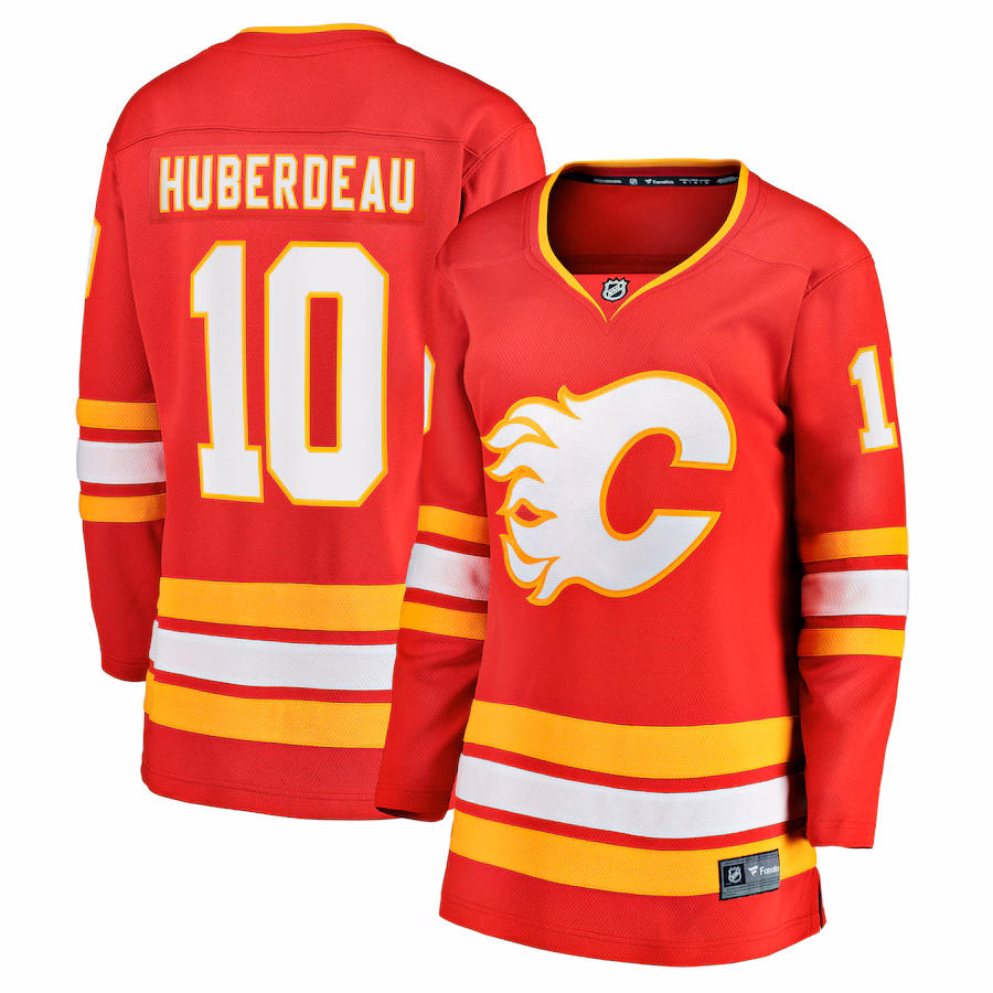 Women's Calgary Flames Jonathan Huberdeau Fanatics Red Home Breakaway Player Jersey - Jersey