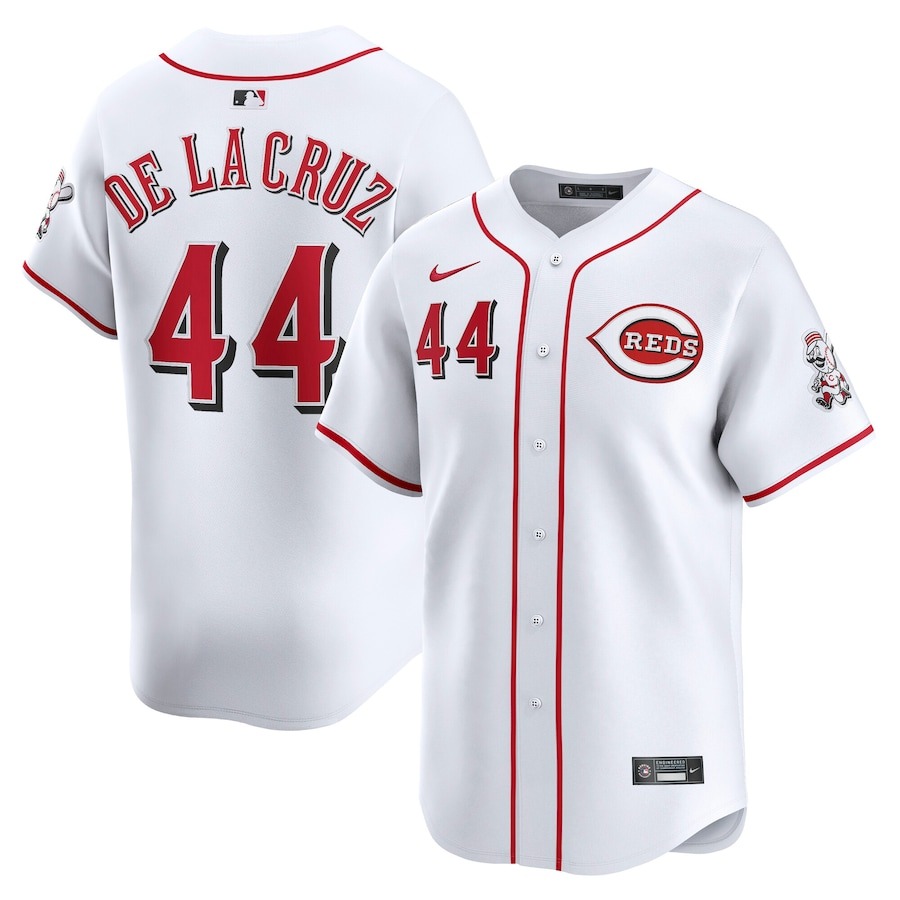 Men's Cincinnati Reds Elly De La Cruz Nike White Home Elite Player Jersey - Jersey