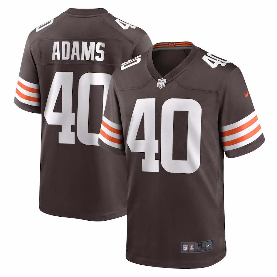 Men's Cleveland Browns Matthew Adams Nike  Brown Team Game Jersey - Jersey