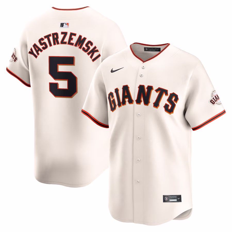 Men's San Francisco Giants Mike Yastrzemski Nike Cream Home Limited Player Jersey - Jersey