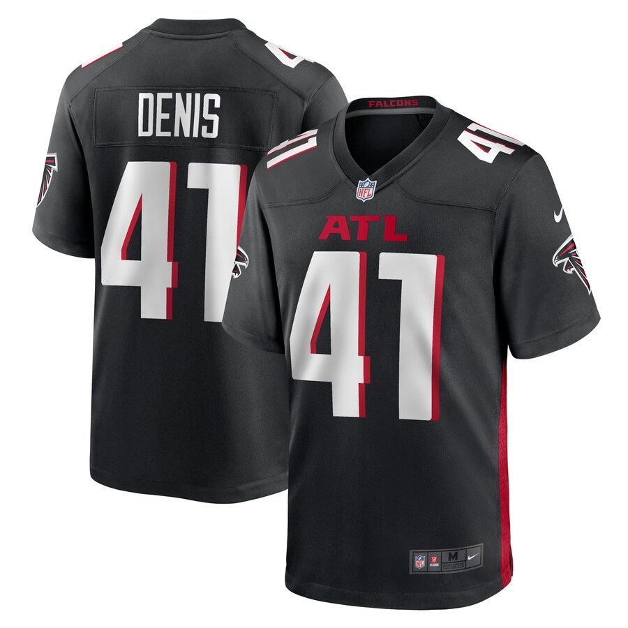 Men's Atlanta Falcons Lukas Denis Nike  Black  Game Jersey - Jersey