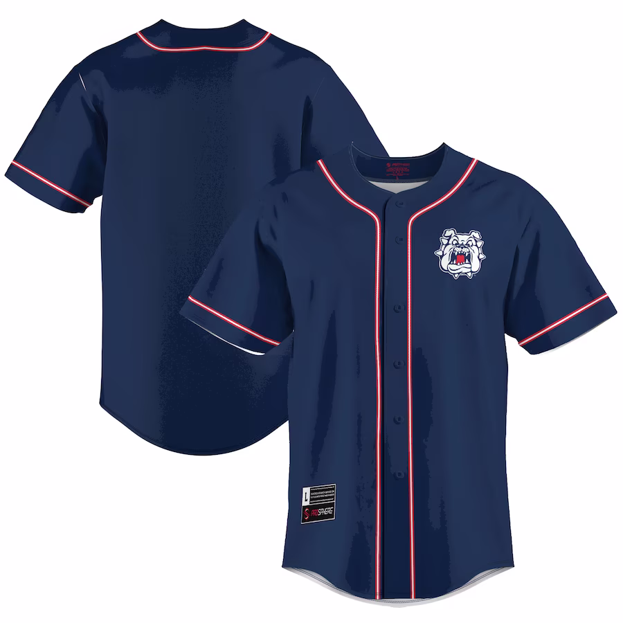 Fresno State Bulldogs GameDay Greats  Lightweight Baseball Jersey - Blue - Jersey