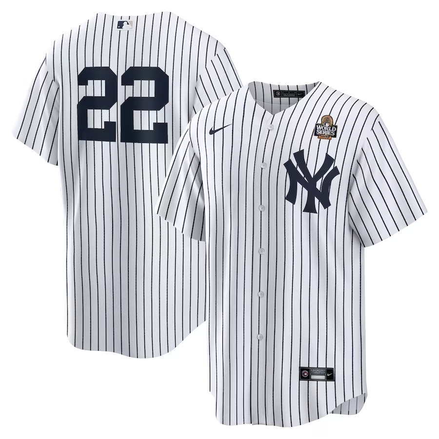 Men's New York Yankees Juan Soto Nike White 2024 World Series Home Replica Player Jersey - Jersey